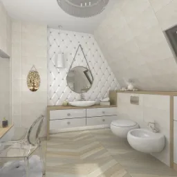 Nowoczesna łazienka w ciepłym klimacie.