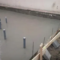 Budowa w Ustce płyta fundamentowa