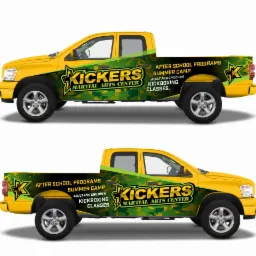 Projekt samochodu dla Kickers Martial Arts Center