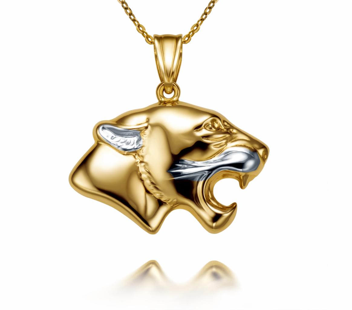 Packshot złotej zawieszki