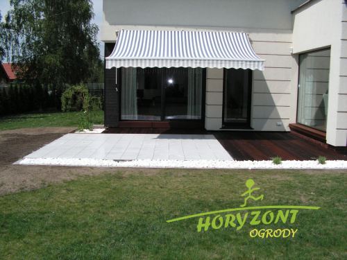 Montaż tarasów, tarasy drewniane, taras z modrzewia syberyjskiego, Katowice, ogrody Horyzont