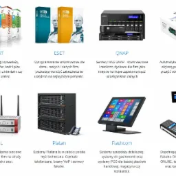 Zestawienie oprogramowania i urządzeń IT dla firm: systemy sprzedażowe Insert, antywirus ESET, serwery NAS QNAP, automatyka Fibaro, urządzenia sieciowe ZyXEL, systemy Platan, systemy Flashcom POS...