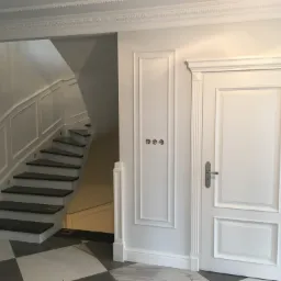 Efekt końcowy po malowaniu natryskowym farbami Flugger dekso 5.