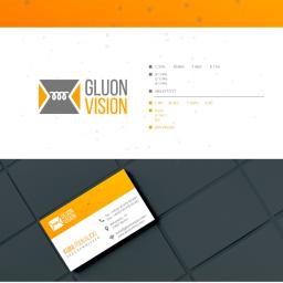 Nowa identyfikacja wizualna, projekt logo oraz wizerunku firmy Gluon Vision. 