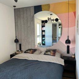 Stasiak WNĘTRZA - Sypialnia w apartamencie, Gościcino