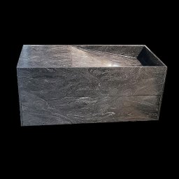 Monolityczna szafka łazienkowa z umywalką liniową, konglomerat mineralny Corian Cosmos Prima