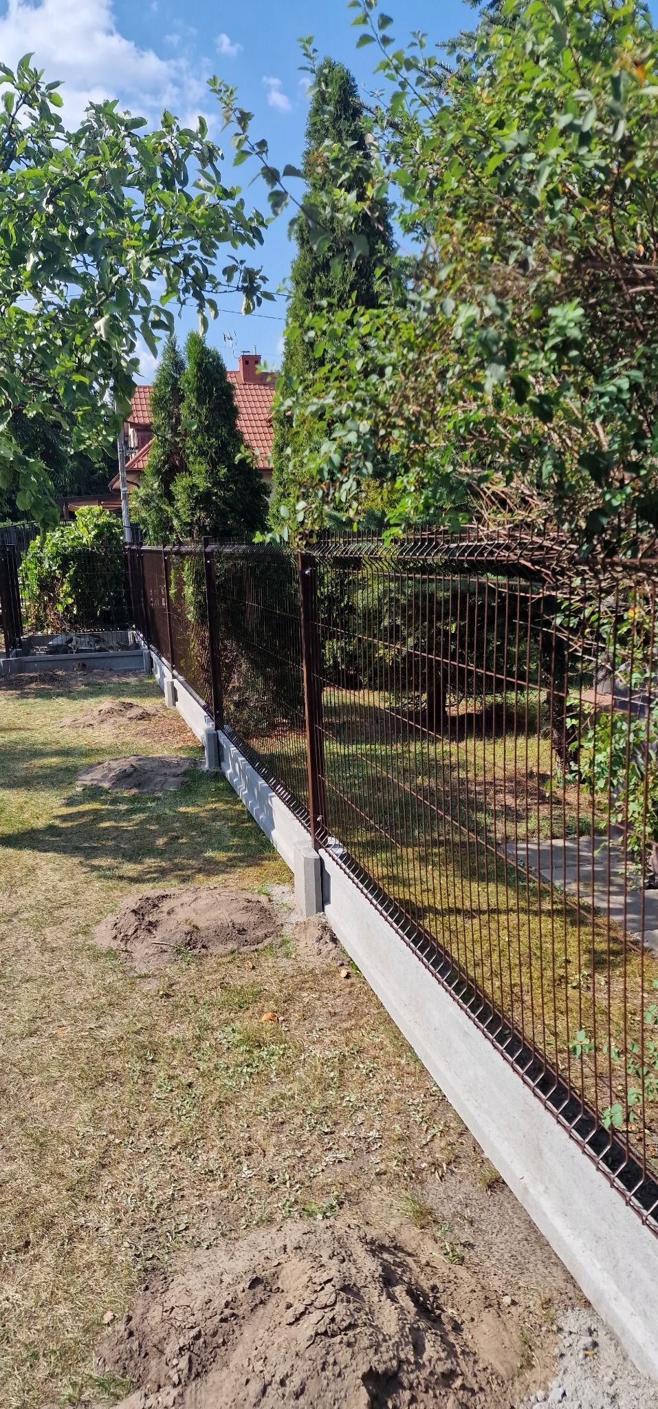 Siatka panelowa 2 d kolor brazowy