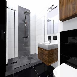 Łazienka w minimalistycznym stylu - projekt wnętrza