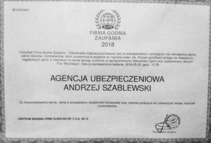 Agencja Ubezpieczeniowa PZU - Andrzej Szablewski - Ubezpieczenia na życie Rzeszów