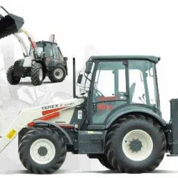 wynajem koparko ładowarki Terex 860 sx, cieżarówka MAN trzyosiowa 20 ton