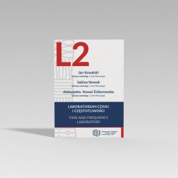 VISIUM - Usługi graficzne, DTP skład publikacji. - Okładka broszury informacyjnej Laboratorium Czasu i Częstotliwości z listą głównych metrologów: Jana Kowalskiego, Sabiny Nowak i Aleksandry Kowal-Ściborowskiej.