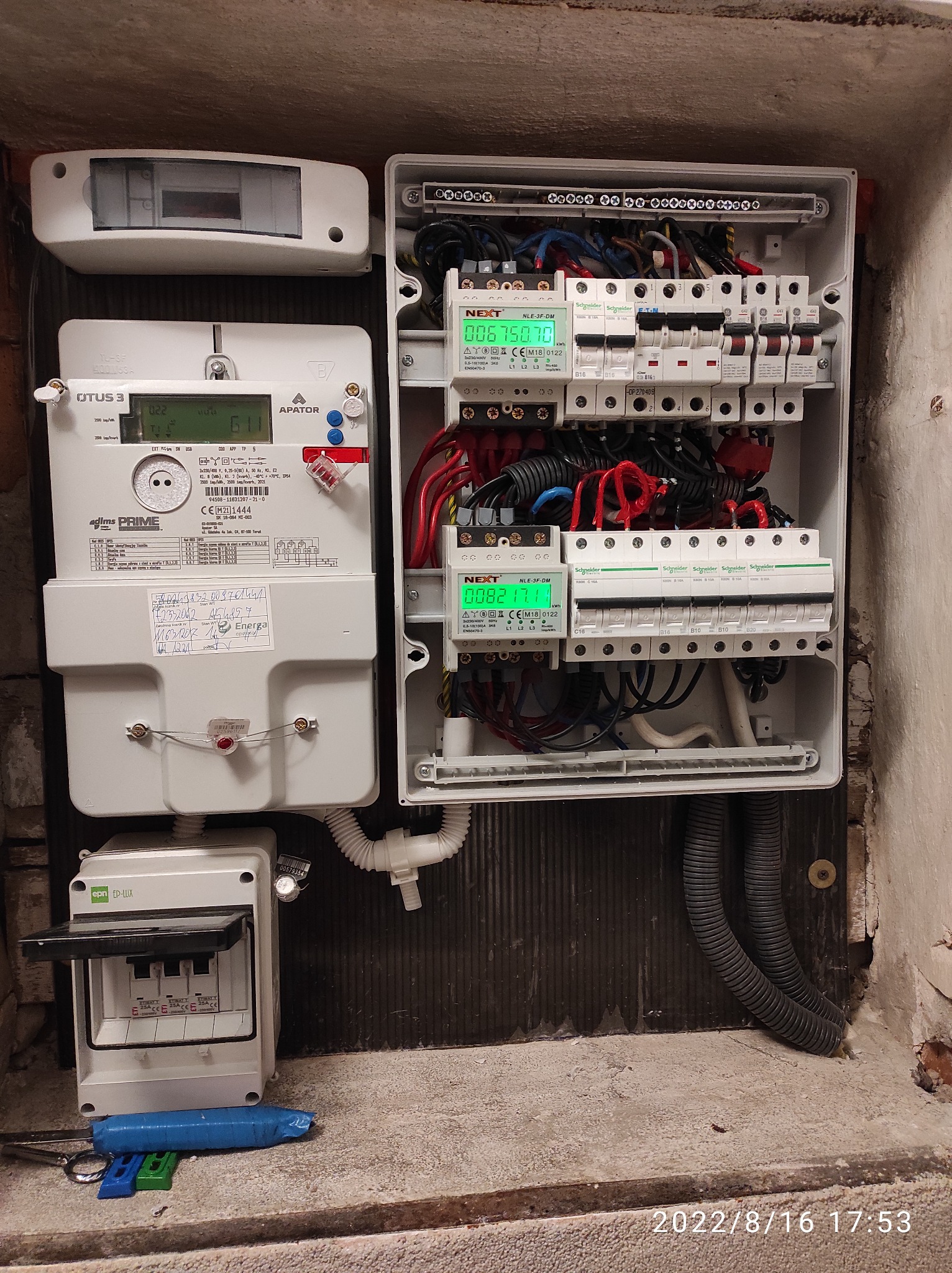 wymiana instalacji licznikowej na nową