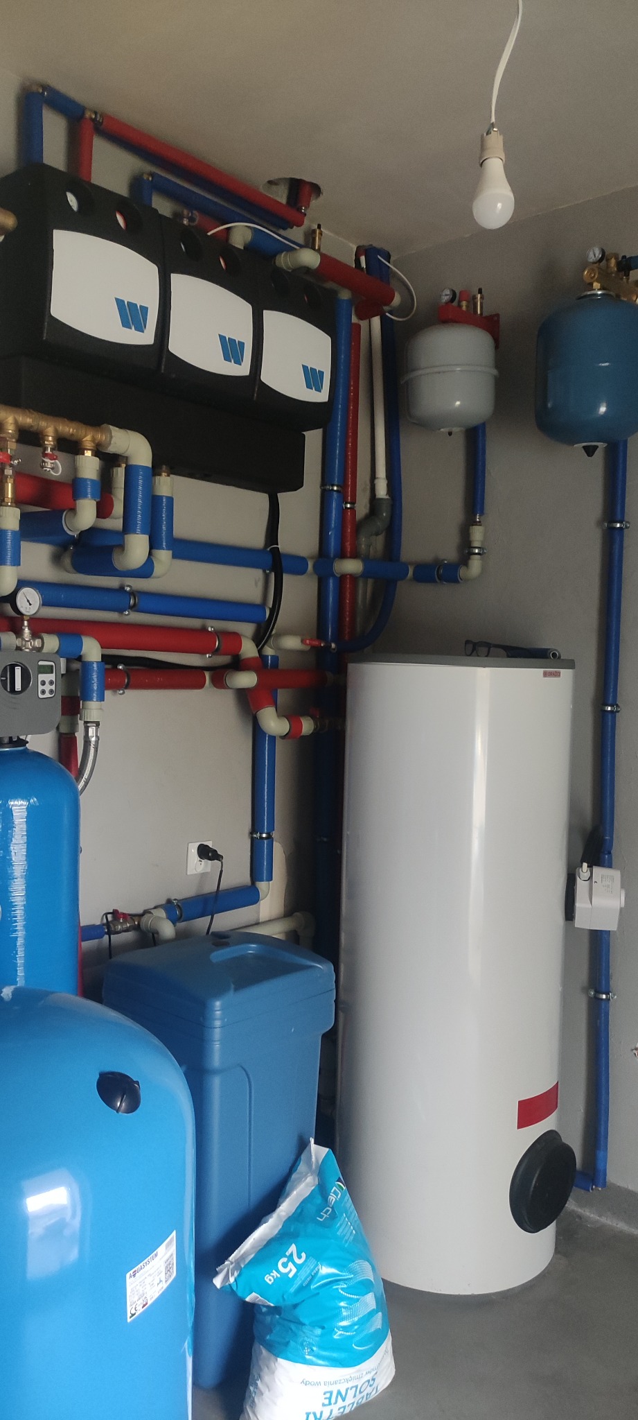 Bronisławów - kotłownia wraz z systemem uzdatniania wody i pompą ciepła.