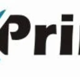 Logo firmy iXprint z charakterystyczną niebieską literą X.