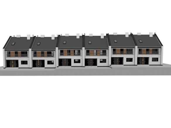 Projekt wielobranżowy osiedla budynków mieszkalnych jednorodzinnych