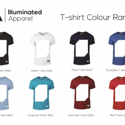 Szeroka kolorystyka t-shirtów z powłoką interaktywną