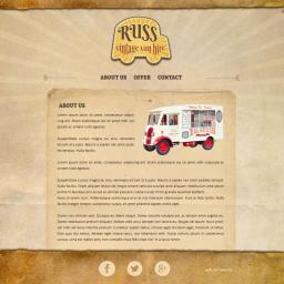 Strona www dla wypożyczalni klasycznych food trucków 