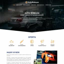Strona firmowa – AutoRobson. Link: garmax.pl/realizacje/autorobson/