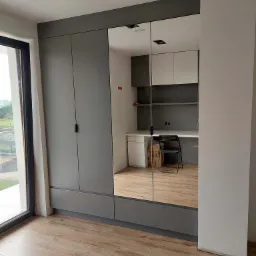 Szafa lakierowana + lustra