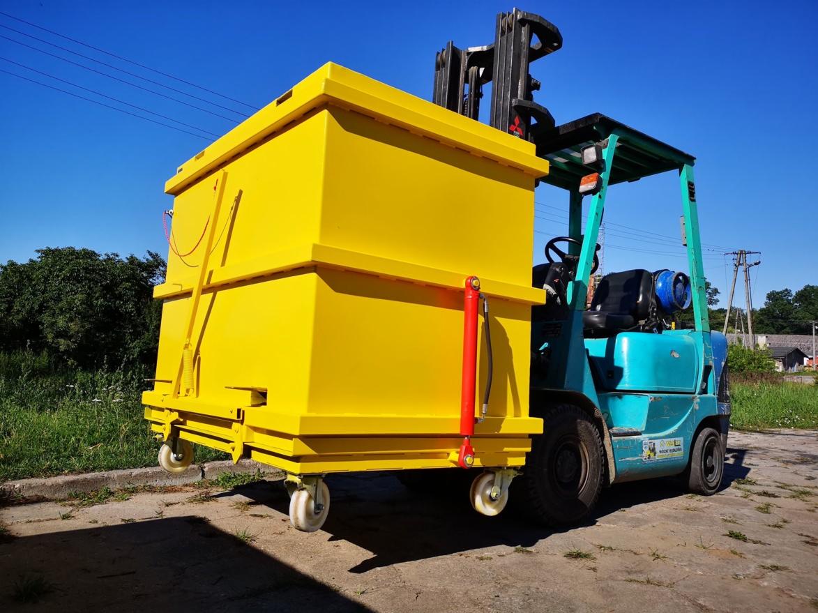 kontener samowyładowczy z otwieranym dnem