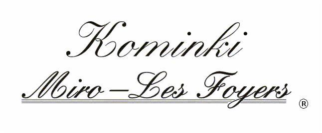 Logo firmy Miro-Les Foyers z nazwą kategorii napisaną ozdobną czcionką na białym tle.