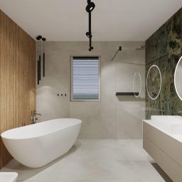 KOKOPROJEKT Jacek Kokowski - 2024_04_dom w Zagórzu - łazienka