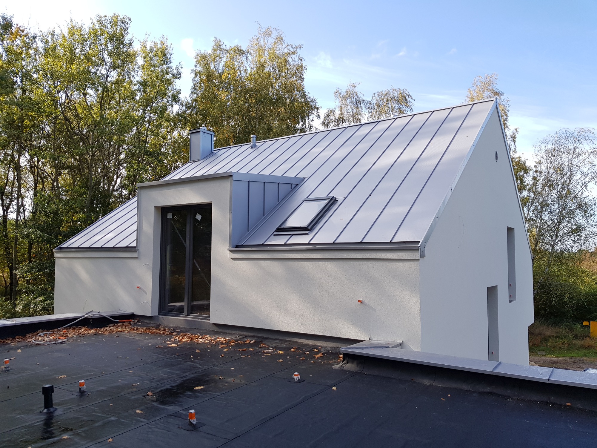 Dach płaski 100m2 na jednej z Naszych realizacji