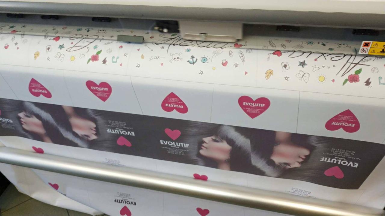 druk na materiale konin