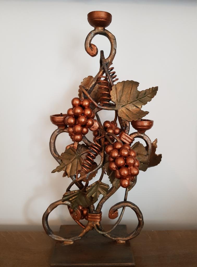 świecznik winogrono