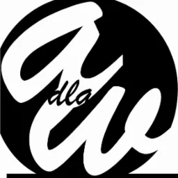 Logo w czarno-białej kolorystyce z napisem 'dla ciebie' umieszczonym wewnątrz okręgu.