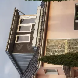 Dom z lukarną w trakcie wymiany pokrycia dachu, widoczna membrana dachowa AvAline Titanium, nowe okna dachowe i blacha na lukarnie.