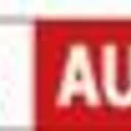 Biało-czerwona naklejka z napisem 'RSC AUTO id' na białym tle.