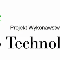 Logo firmy PWS Technologie z trzema zazębiającymi się zielonymi kołami zębatymi i napisem 'Projekt Wykonawstwo Serwis' nad nazwą firmy.