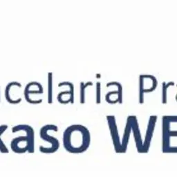 Logo Kancelarii Prawnej Inkaso WEC S.A. z stylizowanym niebieskim znakiem graficznym przypominającym płomień.