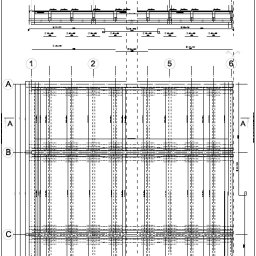 Fragment projektu stropu żelbetowego