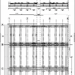 Fragment projektu stropu żelbetowego