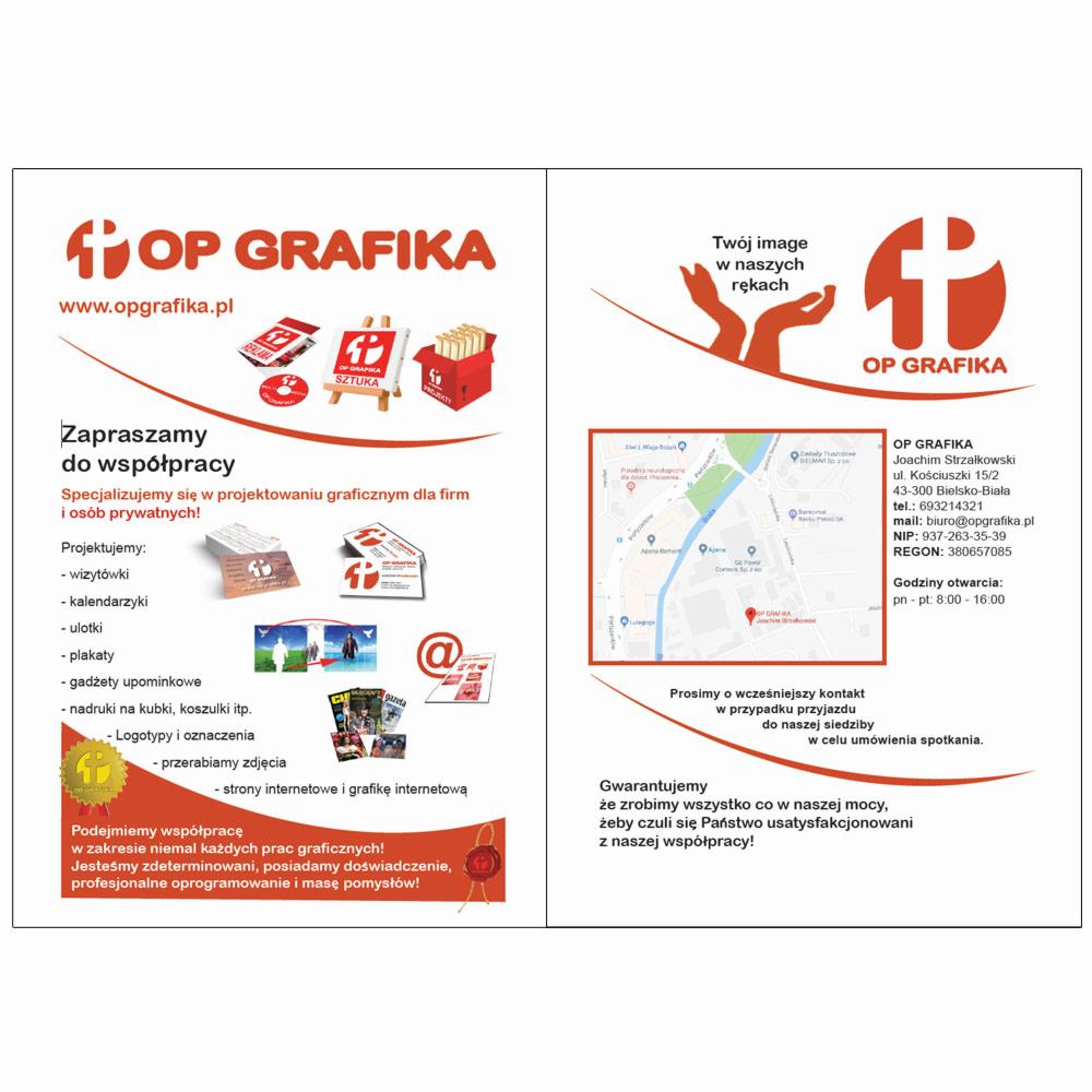 Plakaty i ulotki reklamowe w OP Grafika