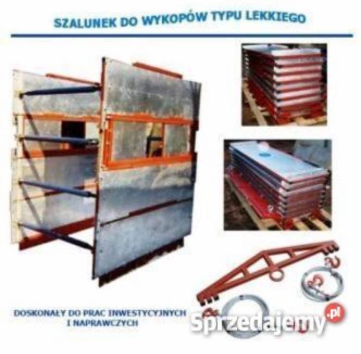 Szalunki do wykopów typu lekkiego