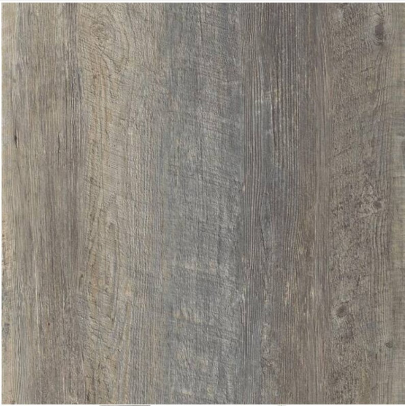 Szczegółowe ujęcie powierzchni paneli laminowanych w odcieniach szarości z wyraźną strukturą drewna, imitującą naturalne deski.