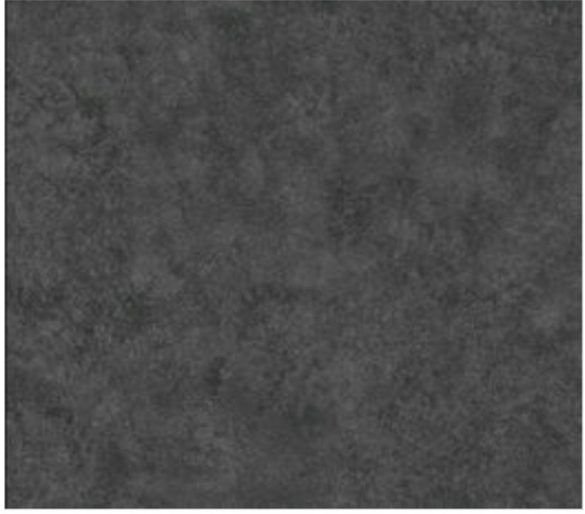 Ciemnoszara wykładzina dywanowa o nieregularnej teksturze, przypominająca kamień lub beton. Wzór jest subtelny, matowy, bez wyraźnych detali.