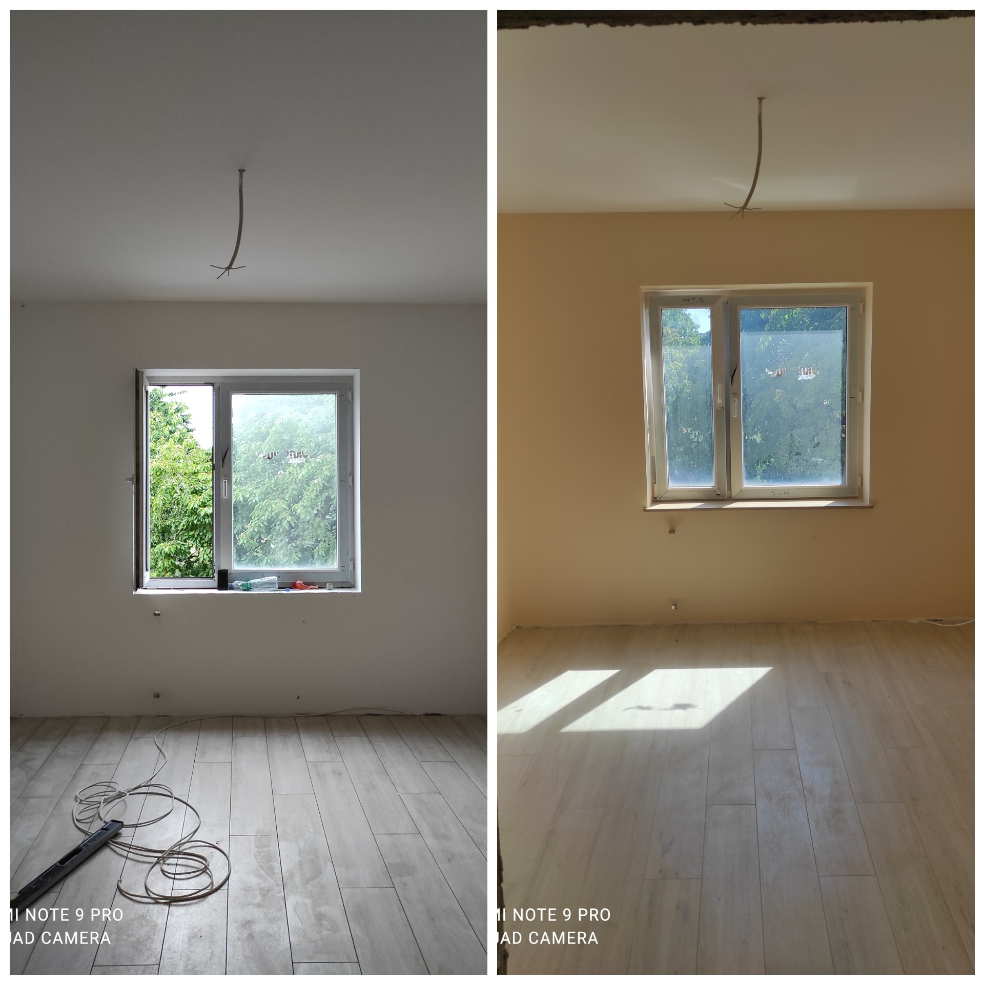 Szpachlowanie, malowanie.