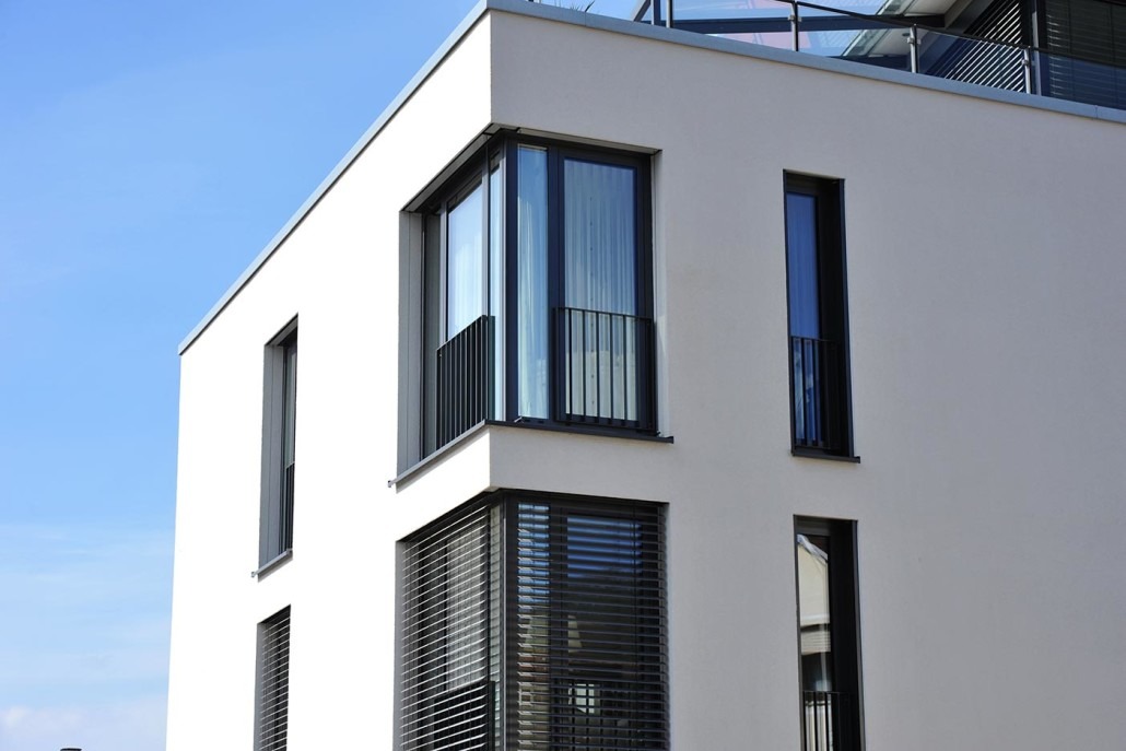 Okna w kolorze grafit do samej podlogi