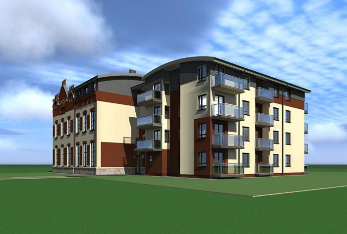 Budynek wielorodzinny w Korczynie -rozbudowa i przebudowa zabytkowej szkoły