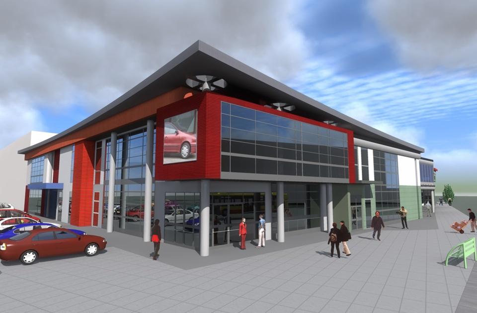 Projekt przebudowy budynku handlowego Straszny Dwór na Galerię Kopernik