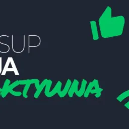 Grafika agencji interaktywnej SuccessUp z ikonami polubienia, emotikony, znacznika kodu, edycji i Wi-Fi na ciemnym tle.