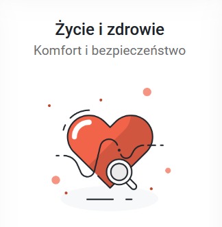 Stylizowana grafika przedstawiająca czerwone serce z białą obwódką, przez które przechodzi linia pulsu, z białą lupą skierowaną na serce, na białym tle z drobnymi czerwonymi kropkami. Nad sercem...