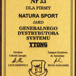 Ytong Natura Sport - Dobre Rynny Metalowe