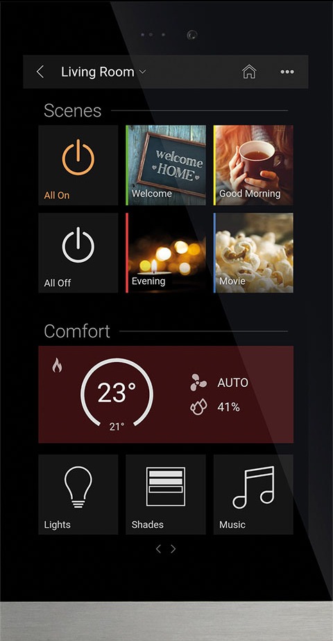 Interfejs użytkownika Basalte Home