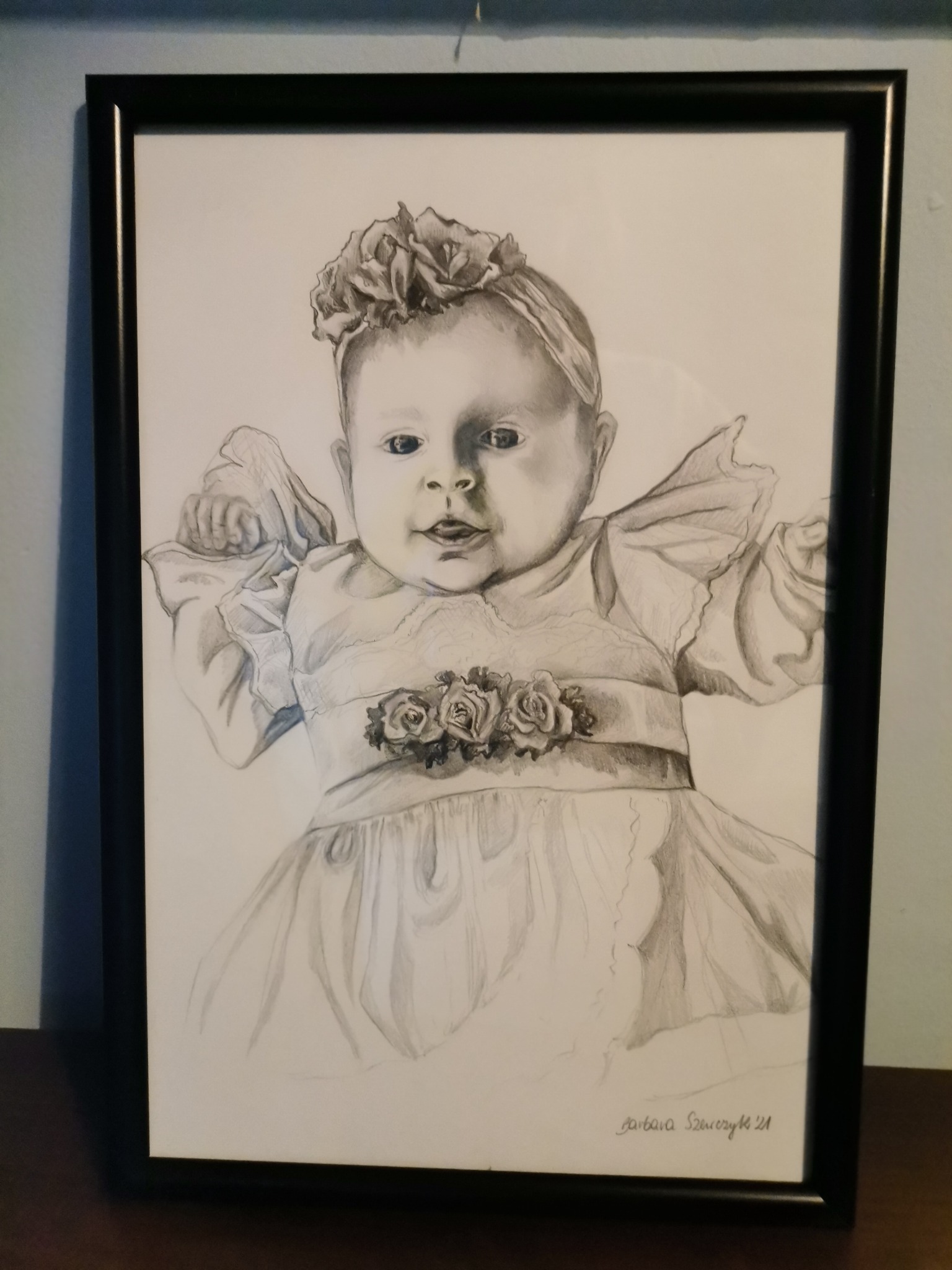 portret dziecka na prezent ślubny