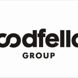 Logo firmy Goodfellas Group w czerni na białym tle. Nazwa firmy zapisana charakterystyczną czcionką.